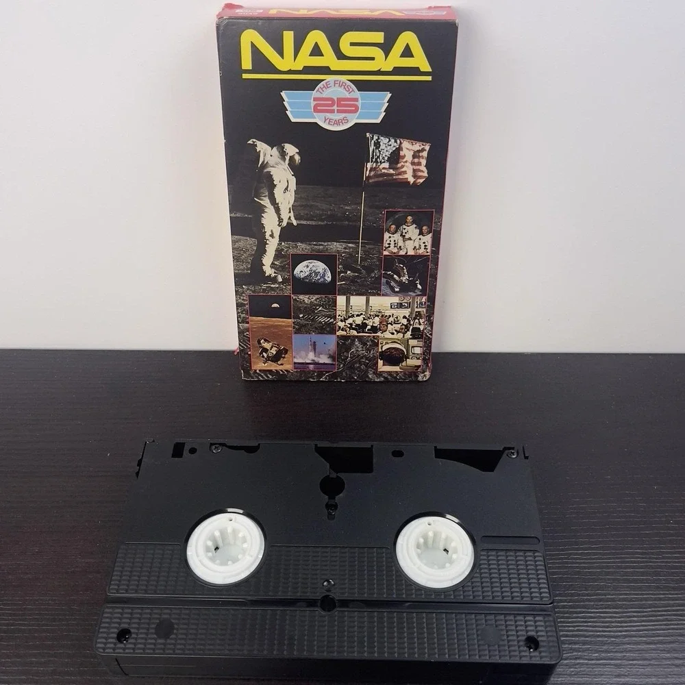 NASA The First 25 Years VHS Video Tape Goodtimes Space Shuttle Moon Landing